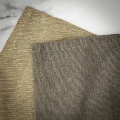 Crafted Washed Canvas Waist Apron -Kitchen Knife Store rusticleatherwaistapron sand 6 2