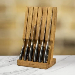 Robert Welch Professional Angle Oak Knife Block Set