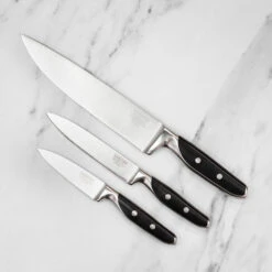 Sabatier Professional Full Tang Carbon Steel 3pc Knife Set