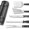 Sabatier And 32 Dumas Special BBQ 5-piece Tool Set With Roll Bag -Kitchen Knife Store sabatier 32 dumas special bbq 5 piece tool set roll bag