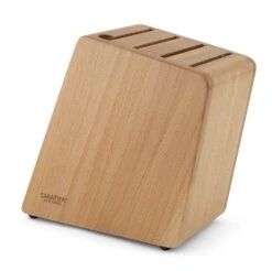 Sabatier Accessories Empty Knife Block For 8 Knives - Made Of Beech Wood