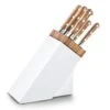 Sabatier Provençao White Knife Block With 5 Kitchen Knives - Olive Wood Handles 2 Sabatier Provençao White Knife Block With 5 Kitchen Knives - Olive Wood Handles -Kitchen Knife Store sabatier provencao white knife block 5 kitchen knives olive wood handles