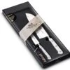 Sabatier Toque Blanche 2-piece Knife Set: Paring Knife + Santoku Knife -Kitchen Knife Store sabatier toque blanche 2 piece knife set