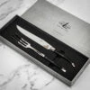 Forge De Laguiole Carving Set With Ebony Handle -Kitchen Knife Store sd2minebbri 00003478 forgedelaguiole carvingset 1
