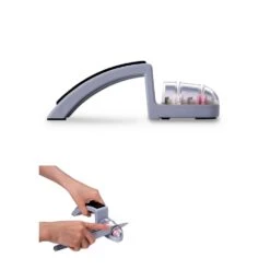 MinoSharp SH-220/GB MinoSharp Shinkansen Sharpener, Grey & Black -Kitchen Knife Store sh 220 gb minosharp shinkansen sharpener grey black p126 6936 image