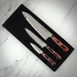 Samura Kaiju Set Of 3 Knives - Chef, Utility, Paring 11 Samura Kaiju Set Of 3 Knives - Chef, Utility, Paring -Kitchen Knife Store skj0220 3set 1
