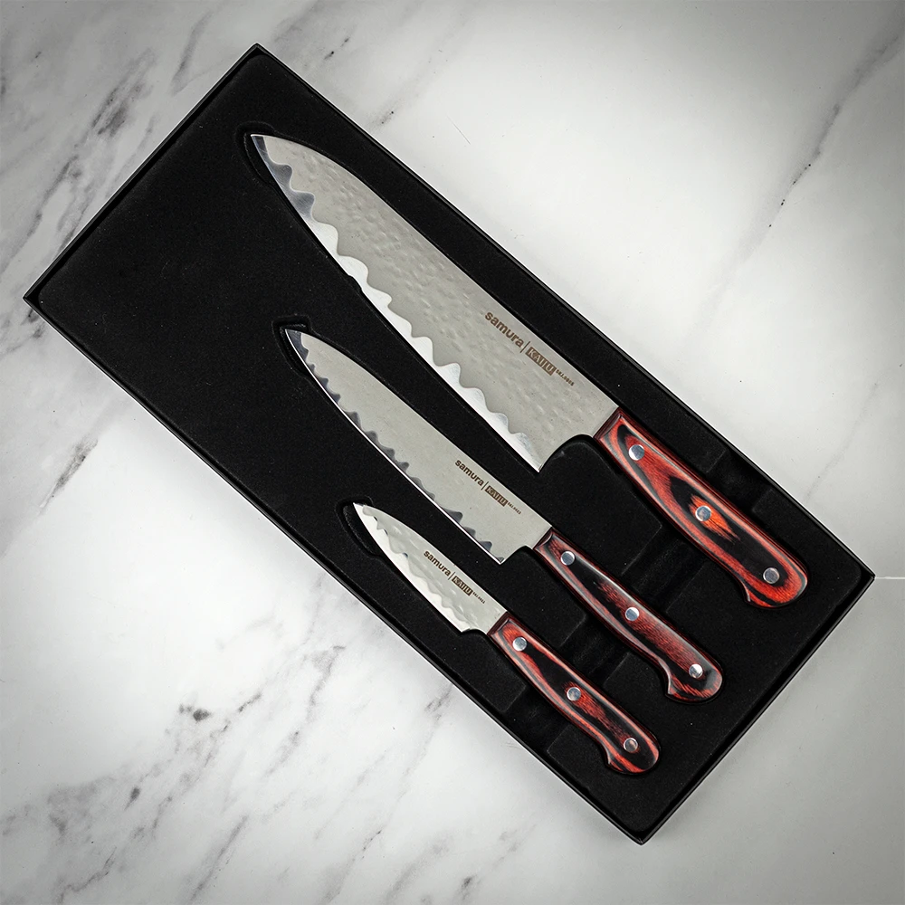 Samura Kaiju Set Of 3 Knives - Chef, Utility, Paring 4 Samura Kaiju Set Of 3 Knives - Chef, Utility, Paring - Image 2
