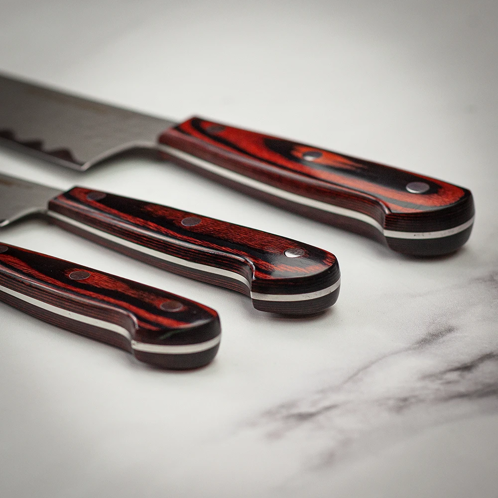 Samura Kaiju Set Of 3 Knives - Chef, Utility, Paring 7 Samura Kaiju Set Of 3 Knives - Chef, Utility, Paring - Image 5