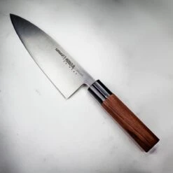 Samura Okinawa 6.7" Deba Knife With Rosewood Handle