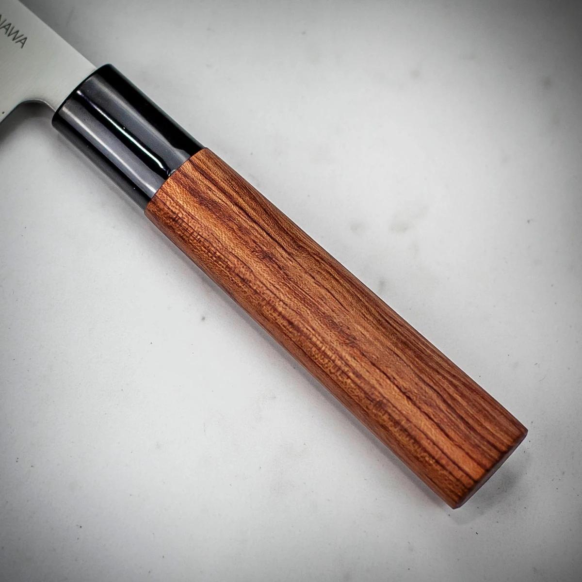 Samura Okinawa 6.8" Nakiri Knife With Rosewood Handle 4 Samura Okinawa 6.8" Nakiri Knife With Rosewood Handle - Image 2