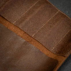 Crafted Small Knife Roll - Brown -Kitchen Knife Store steakkniferoll brown crafted knife roll 5