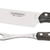 Tramontina 2-piece BBQ Carving Set - Brown Handles 1 Tramontina 2-piece BBQ Carving Set - Brown Handles -Kitchen Knife Store tramontina 2 piece bbq carving set brown handles