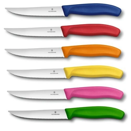 Victorinox Knife Block With 6 Steak Knives 12cm - Multicolour Handles 4 Victorinox Knife Block With 6 Steak Knives 12cm - Multicolour Handles - Image 2