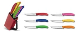 Victorinox Knife Block With 6 Steak Knives 12cm - Multicolour Handles 7 Victorinox Knife Block With 6 Steak Knives 12cm - Multicolour Handles -Kitchen Knife Store victorinox knife block 6 steak knives 12cm multicolour handles 2