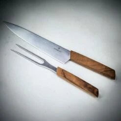 Victorinox Swiss Modern Carving Set - Walnut Wood
