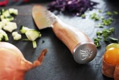 Wusaki Damas VG10 Chef Knife 20cm Olive Wood Handle -Kitchen Knife Store wusaki damas vg10 chef knife 20cm olive wood handle 5