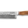 Wusaki Damas VG10 Nakiri Knife 17cm Olive Wood Handle -Kitchen Knife Store wusaki damas vg10 nakiri knife 17cm olive wood handle