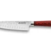 Wusaki Pakka X50 Santoku Knife 17cm Pakkawood Handle -Kitchen Knife Store wusaki pakka x50 santoku knife 17cm pakkawood handle