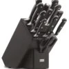 Wusthof Classic 12-piece Knife Block Made Ash Wood In Black Colour -Kitchen Knife Store wusthof classic 12 piece knife block