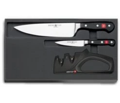 Wusthof Classic 2-piece Knife Set + Manual Sharpener - Limited Edition