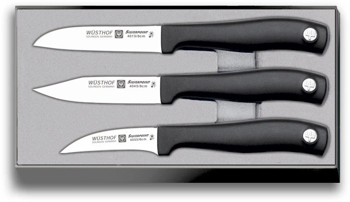 Wusthof Silverpoint 3-piece Paring Knife Set 3 Wusthof Silverpoint 3-piece Paring Knife Set